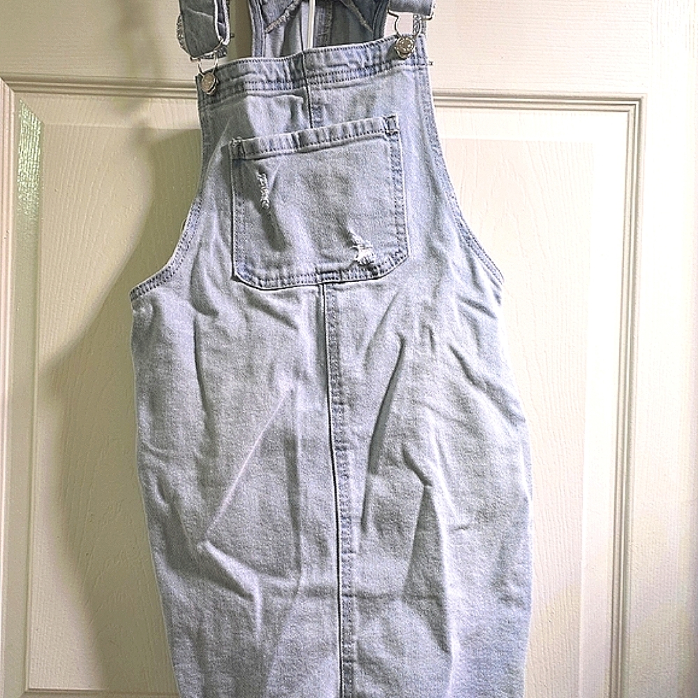 Wild Fable Light Blue Denim Overall Girls Dress